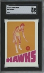 1972 Topps #96 Don May 9 card progressive proof.